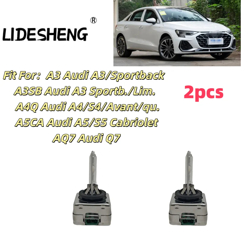8WD941235A 8W0941235 2PCS 6500K HID XENON HEADLIGHT BULBS SET For A3 Audi A3/Sportback A3SB Audi A3 Sportb./Lim. AQ7 Audi Q7