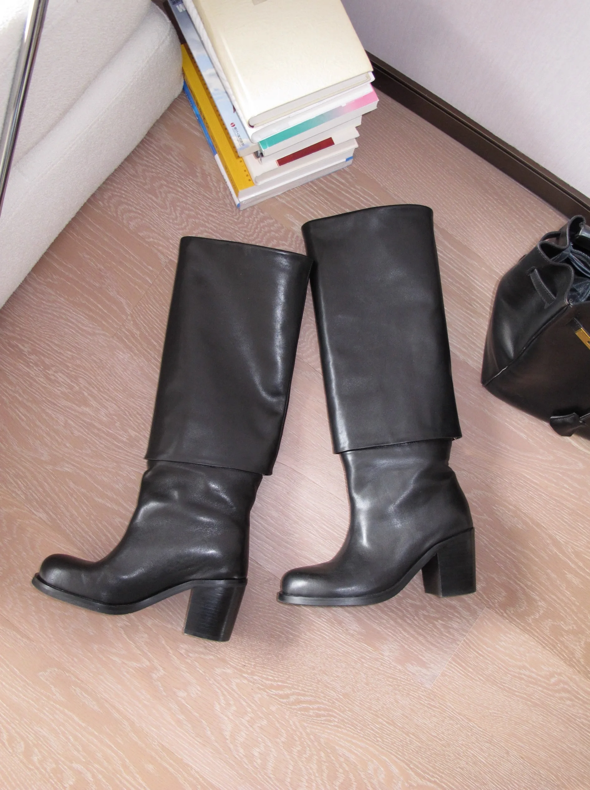 Women's Black Leath… - image