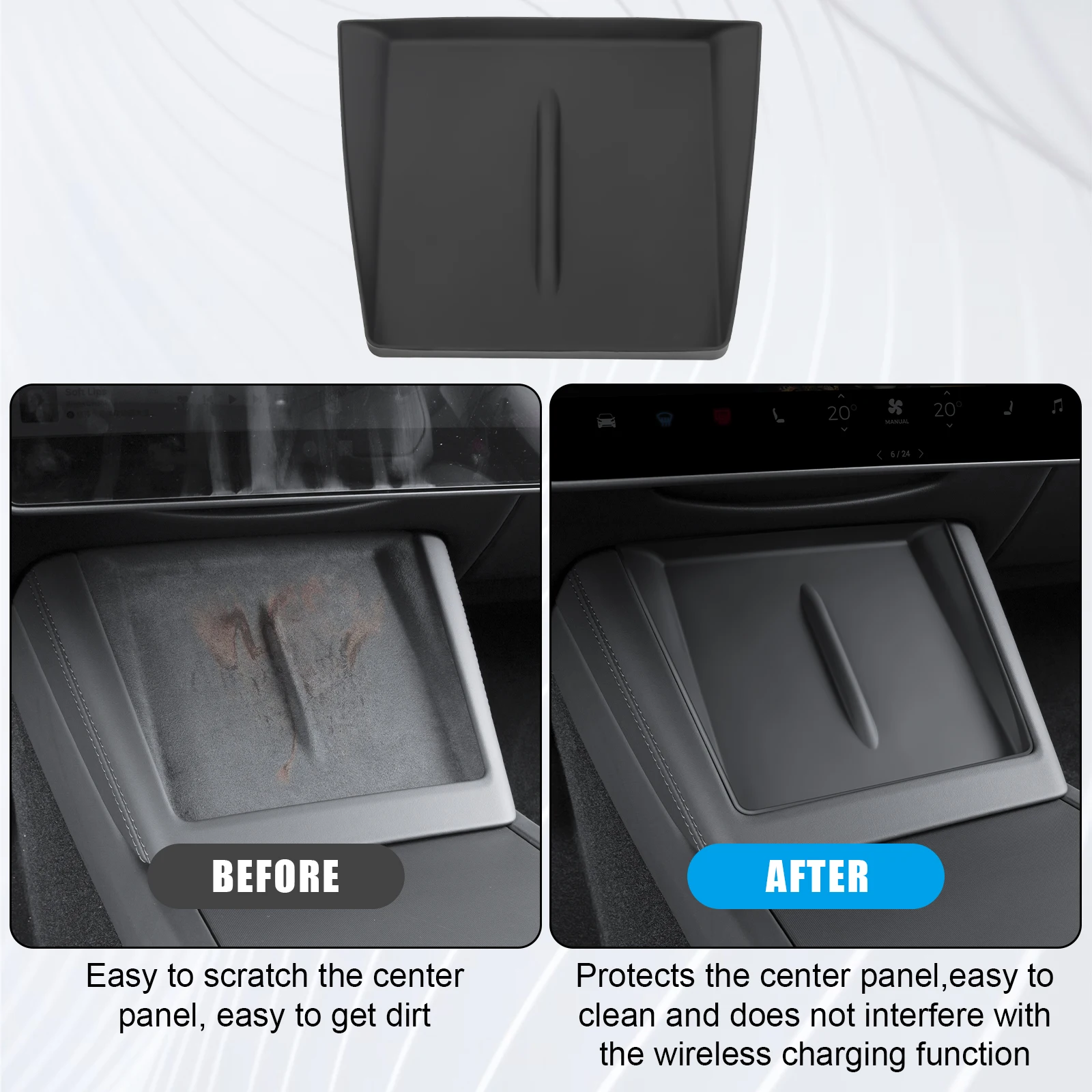 ترقية حصيرة السيليكون ل 2025-2026 جديد تسلا نموذج Y جونيبر و 2024-2025 تسلا نموذج 3 هايلاند الملحقات