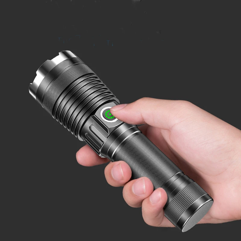 C2 High Power Rechargeable Led Flashlight Led Tactical Camping Lights Flashlight Light Camp Lantern Powerful Flashlight Torch