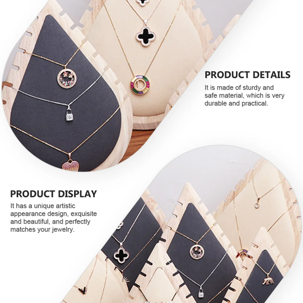 

Necklace Display Stand Jewelry Art Designed Storage Holder Bracelet Flannel Rack Decoration