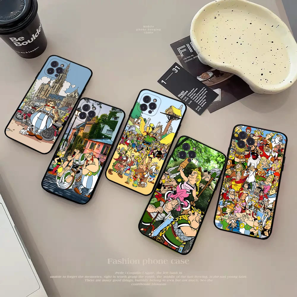 

A-Asterix And Obelix Mousepad Silicone Soft for iphone 15 14 13 12 11 Pro Mini XS MAX 8 7 6 Plus X XS XR Cover