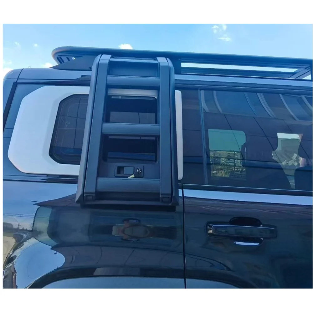 

STLF New FOLDING LADDER for BEIJING BJ40 New Design 4x4 Off Road Aluminum Foldable Roof Side Ladder