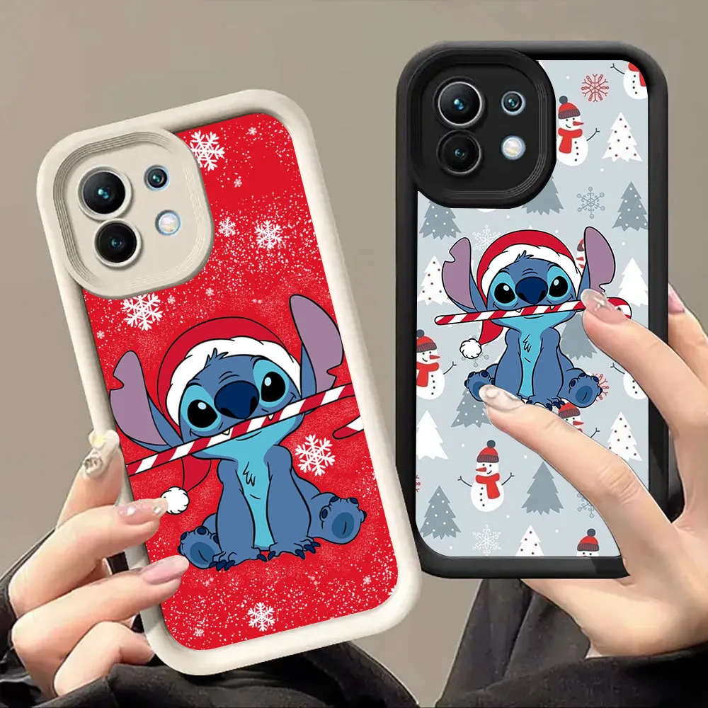 

Christmas Stitchs With Snowmen Phone Case For Xiaomi 17 Pro Max 15T 14T 13T 11Lite Poco X5 6 X7 F5 F7 M6 M7 Pro 5G Perfect Cover