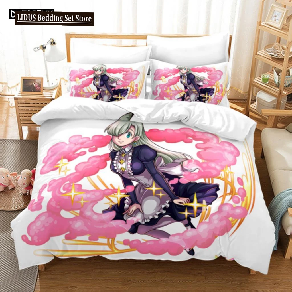 

The Seven Deadly Sins Bedding Set Single Twin Full Queen King Size Anime Bed Linen Adult Boy Comforter Sets 3pcs Duvet Cover Set