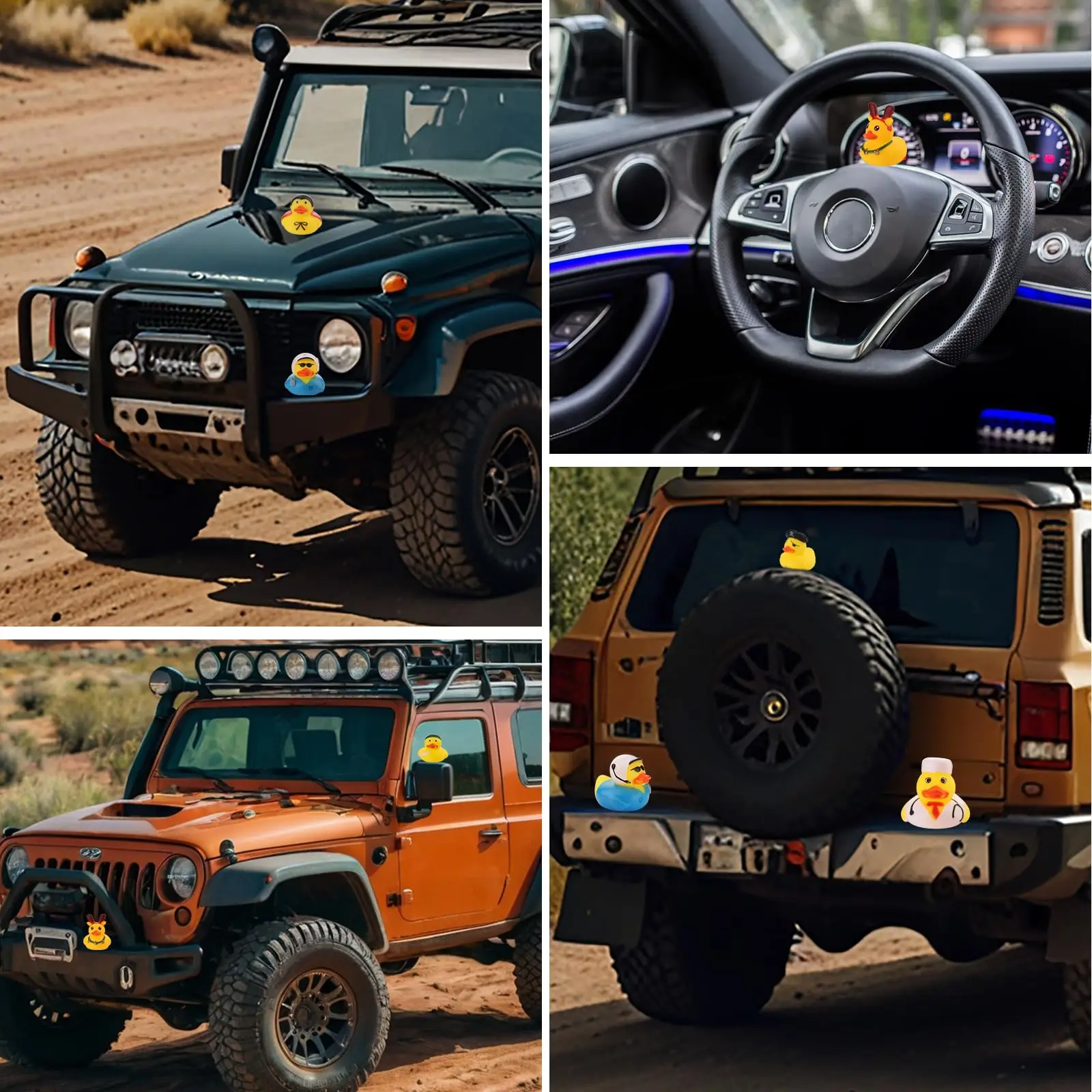 Summer Rubber Ducks , Assorted Small Rubber Duck in Bulk Mini Rubbers Duckies for Baby Bath & Pool Toys, Cruising Duck