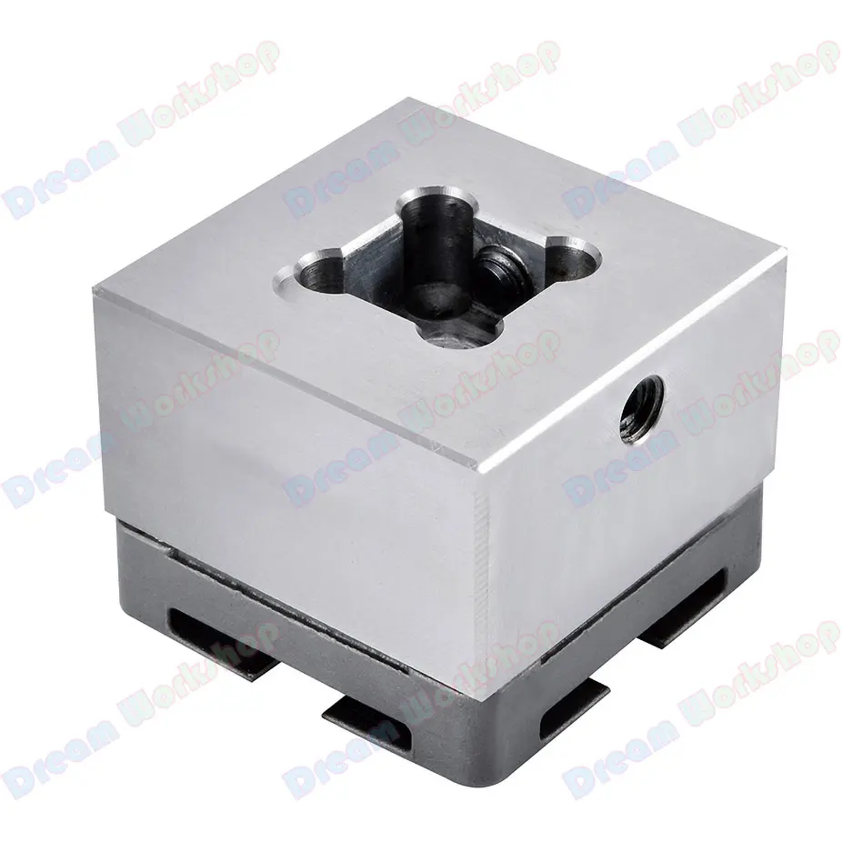 3R brass stainless steel fixture EDM spark machine electrode chuck clamping seat U-shaped groove square flat copper male base