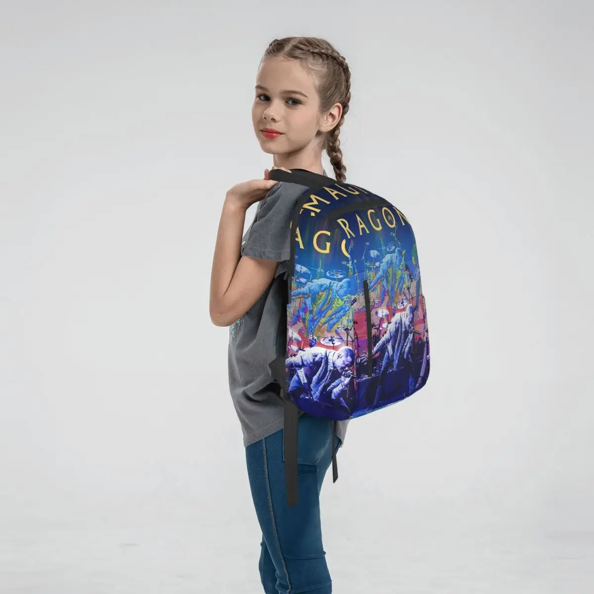 Imagine Dragons Band Loom Tour Backpack Daypack Boys Girls BookBag School Bag Shoulder Bags for Men Women