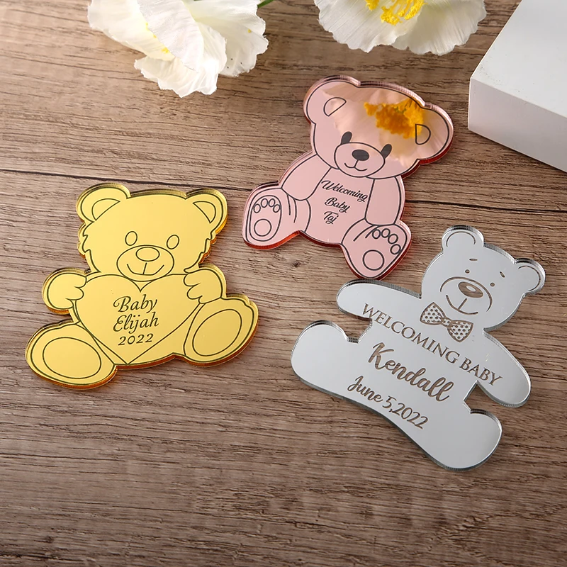 Personalized Gifts , Teddy Bear Baby Shower Gifts, Birthday Favors, Baby Boy Welcome, Birthday Party Favors, Party Guest Gifts