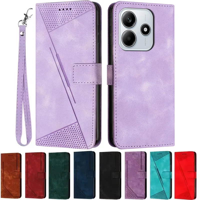 G35 G55 Case Solid Color Leather Wallet Phone Cover For Motorola Moto G35 G55 G85 G34 G45 E14 G04 G24 G14 Magnetic Case Funda