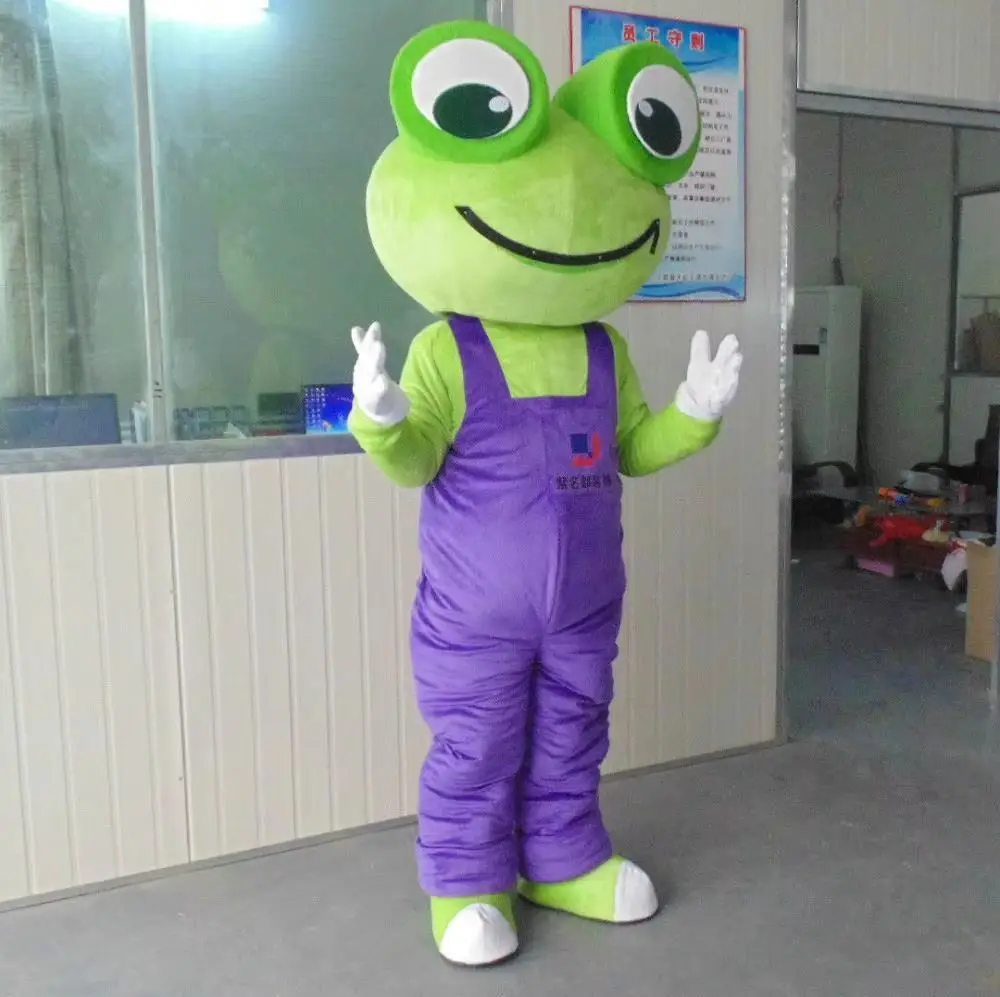 

New Version Lovely big frog Mascot Costume Adult Birthday Party Fancy Dress Halloween Cosplay Outfits Clothing Xmas
