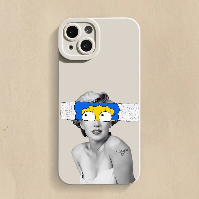Чехол для телефона Wacky Marilyn Monroe с изображением iPhone 16 15 14 13 12 11 Pro Max 7 8 Plus SE 16E XR XS X Фото №2
