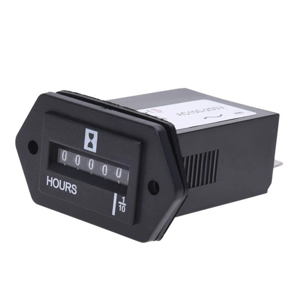 Generator Sealed Hour Meter Counter Mechanical Hour Meter Timer Gauge Fits Diesel Gasoline Engine Generator HM002 HS