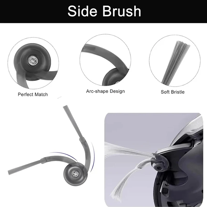 ل Roborock Saros 10/G30/S9 Maxv الترا جهاز آلي لتنظيف الأتربة استبدال فرشاة جانبية رئيسية مرشحات HEPA ممسحة الملابس أكياس الغبار أجزاء