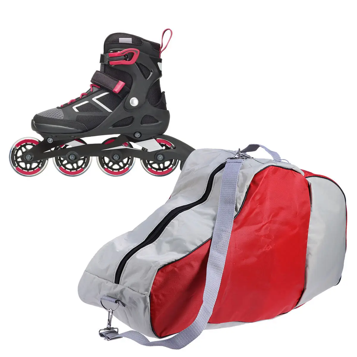 bolsa-para-patins-vermelha-em-oxford-resistente-com-compartimento-grande-e-alca-ajustavel