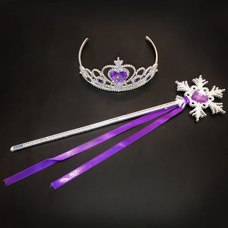 Copricapo per bambina principessa Frozen Crown copricapo accessori cerchi per capelli ragazza Halloween compleanno costumi Cospaly corona regali