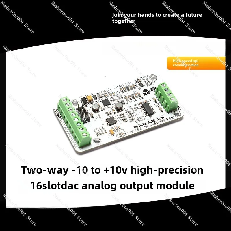 SPI Interface 5689, Two 16 Bit High-precision -10 To 10V DAC Modules for Digital To Analog Conversion