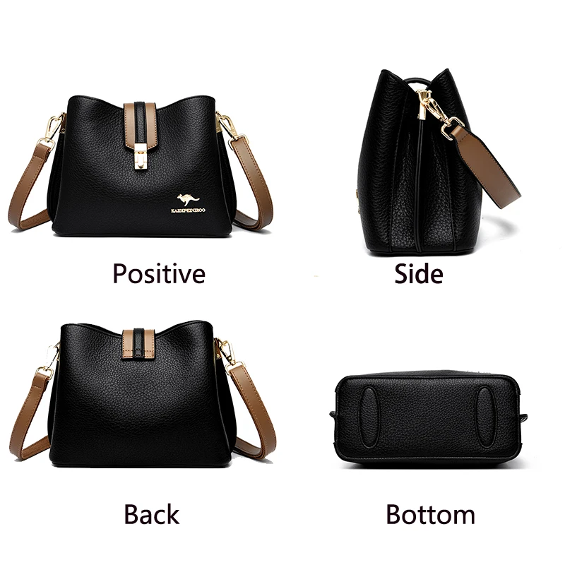 Women Bags Designer Handbags Casual Leather Cowhide High Capacity Shoulder Crossbody Bags for Women 2022 The New Luxury Handbags