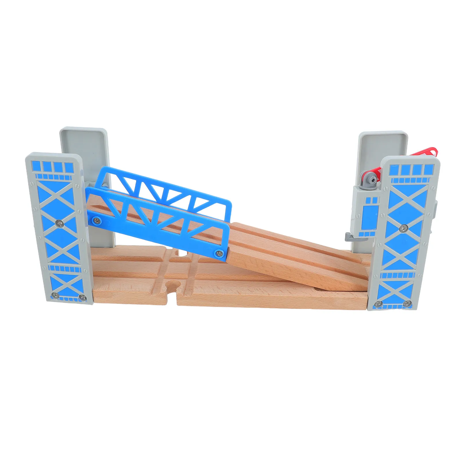 

1 set 1 Set Wooden Train Track Bridge Building Blocks Diy Railway For Kids Tracks Railroad Bridge Train Tracks