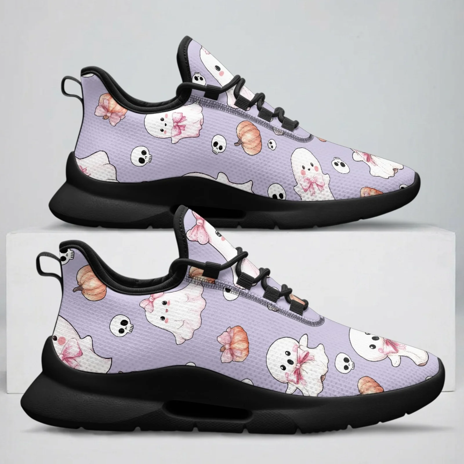 PENSTROLL Ghost  Pattern Breathable light sports shoes for Men Everyday Wear Business, Casual Walking Sneakers
