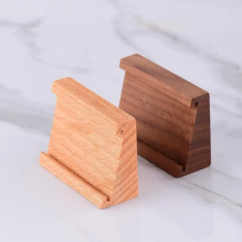 1PCS Wood Price Label Tags Table Number Name Card Holder Menu Holder Small Acrylic Sign Holder Display Stand
