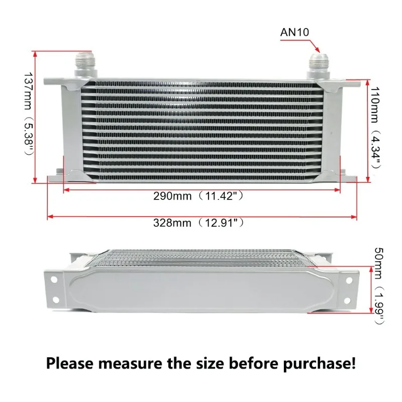 Suitable for 15-row engine oil coolers, British 10-row oil radiators, and oil cooler installation kits AN10