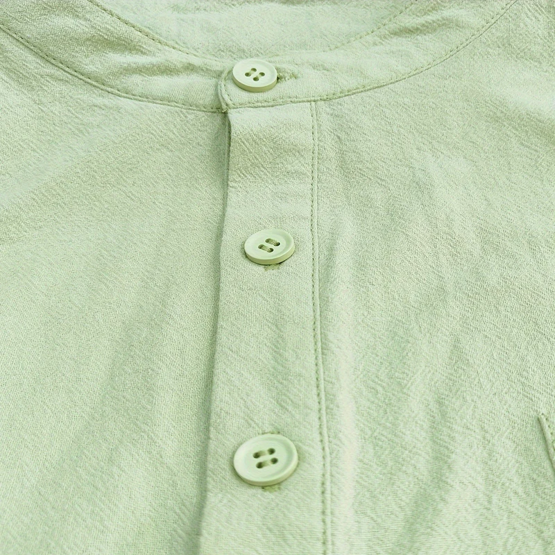 Summer Shirts Men'sCasual Slim Fit Polo Shirt Solid Color Breathable Button Short Sleeved Top Refreshing and Comfortable T-shirt