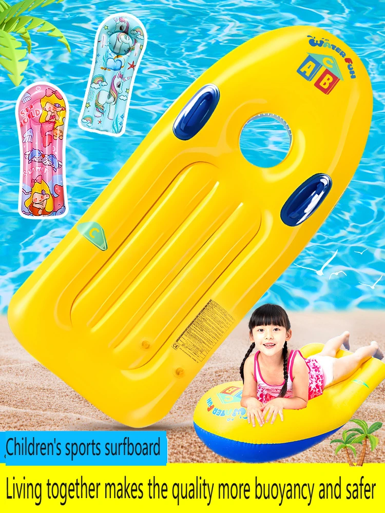 Bodyboards Swim Kickboard Summer Toys for Learning Kids Inflatable Surfboard for Boys Girls Swimming Pool Surfing Adults