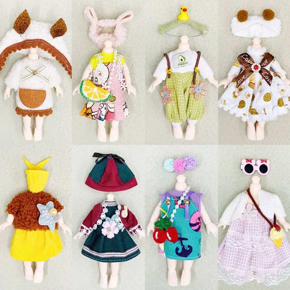 Lalka zwierzęca strój dla 1/11 Obitsu 11 Ob11 pajacyki sukienki garnitury dla Gsc 1/12 Body lalka Body 16 ~ 17cm lalka akcesoria