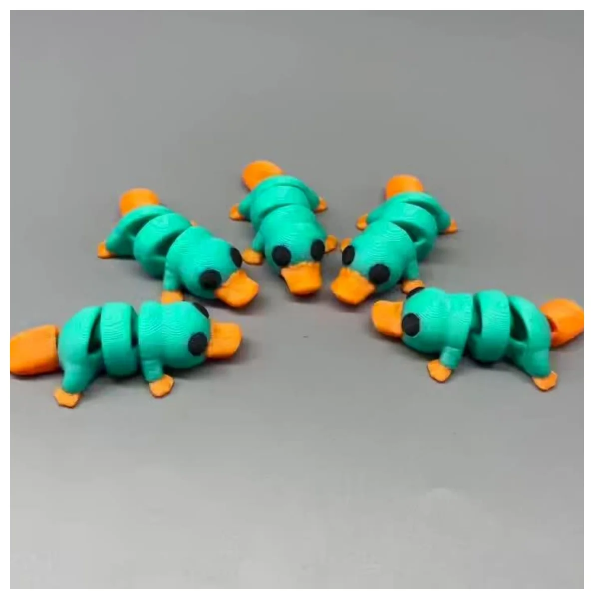 5-Pack 3D Printed Cute Platypus Models, Small Statue Decorations, Keychains, Hanging Ornaments, Christmas Gifts, Halloween Party Favors, Desktop Decorations, Creative Models, Birthday Gifts, Wedding Decorations, Christmas Goodie Bag Fillers, Valentine's Day, Christmas, Gifts (Collectible Statues), (Statue Ornaments)