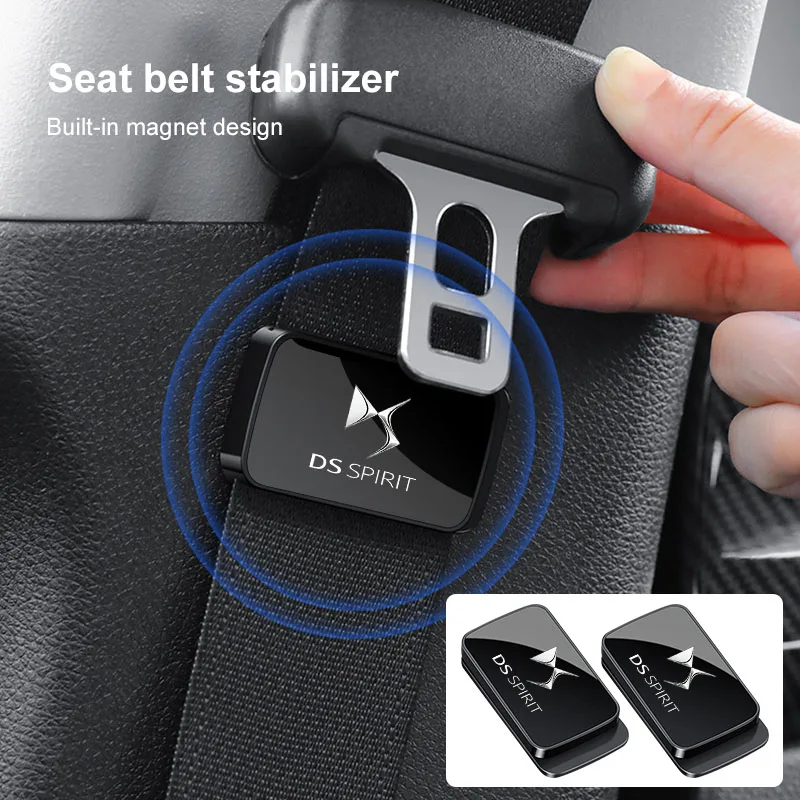Car Seat Belt Fixing Clips Holder Stabilizer Fastener Adjustable Clip for Citroen DS 5LS DS4 DS6 DS7 WILD DS5 DS4S Car Stickers