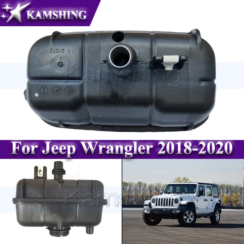 

Kmashing Engine Coolant Reservoir Recovery Tank For Jeep Wrangler 2018-2020 2.0T Antifreeze Water Bottle Kettle 68364312AC