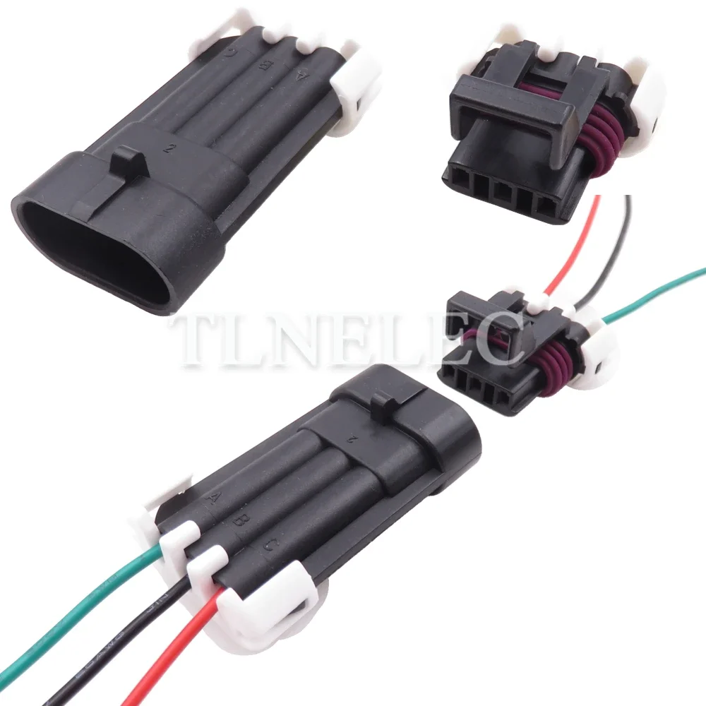 3 Pin Way Car Wire Harness Socket with Wires Automotive Temperature Sensor Sealed Connectors 12129615 12110293