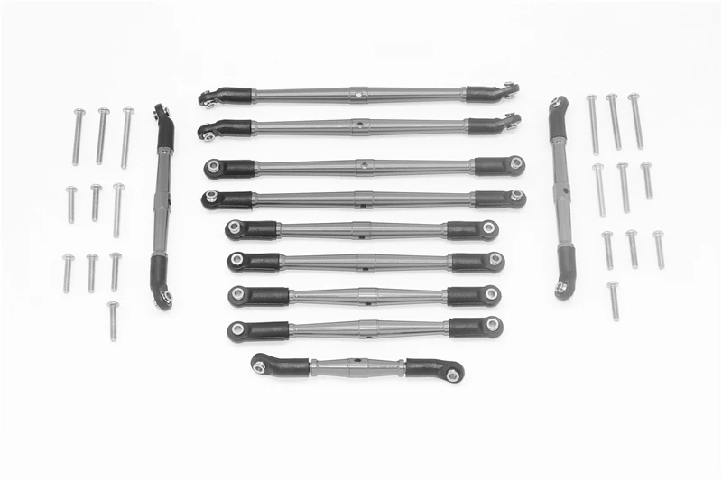 TENUES DE SUSPENSIÓN SUPERIOR Y INFERIOR AJUSTABLE DE ALUMINIO GPM para TRX-6 MERCEDES-BENZ G-63 MAG 6X6-88096-4