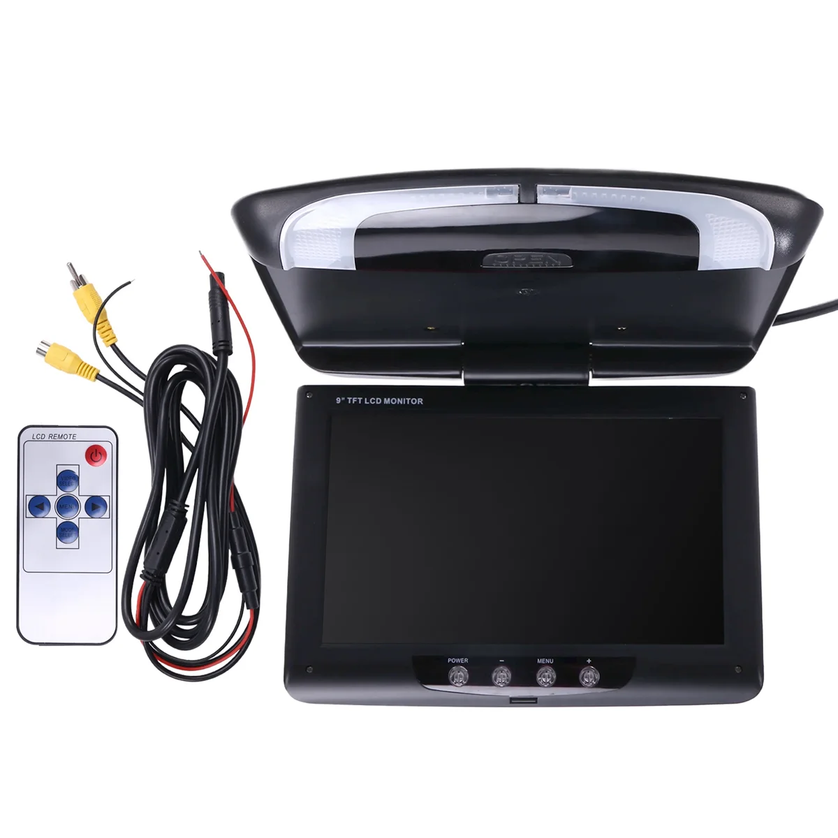 

Car Roof Monitor Lcd Flip Screen Top Multimedia Video Ceiling Roof Mounted Display, Car Ceiling Black