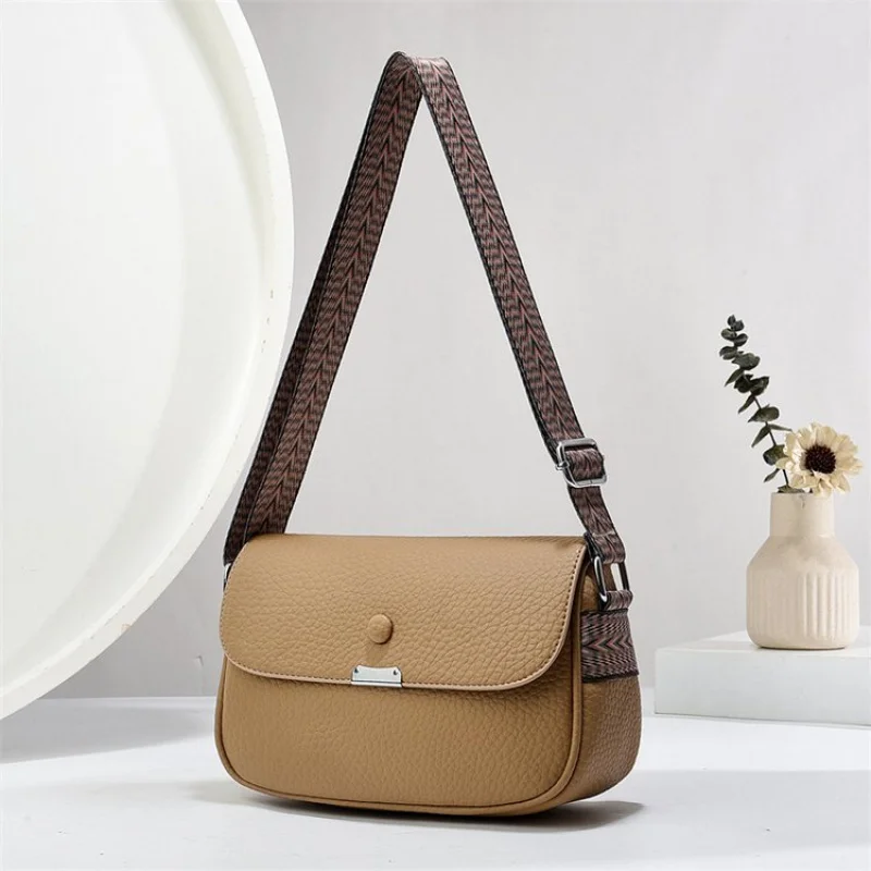 

Popular Classic Leather Women's Tote Bag Luxury Brand Famous Designer Elegant Crossbody Elegant Accent Commuter Bag