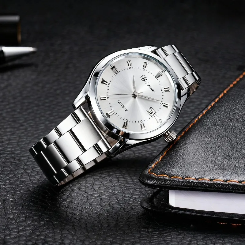 جديد أزياء الرجال الساعات 2026 عارضة جولة الهاتفي حلقة من جلد ساعات كوارتز للرجل الأعمال الذكور ساعة Reloj الفقرة Hombre #1