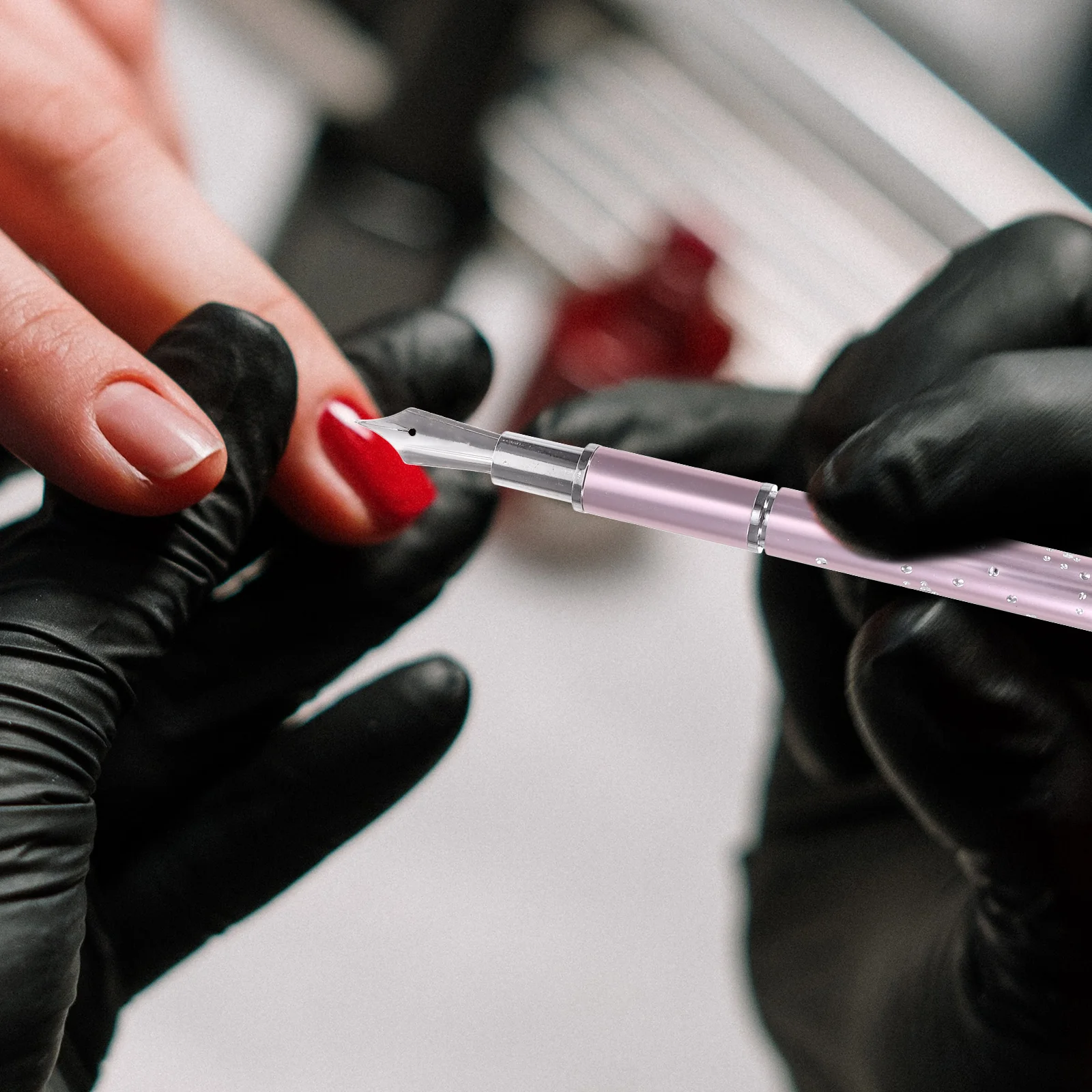 ネイルブラシ グリッター アイシャドウ ツール キット 万年筆 ネイル デザイン プロフェッショナル ミス