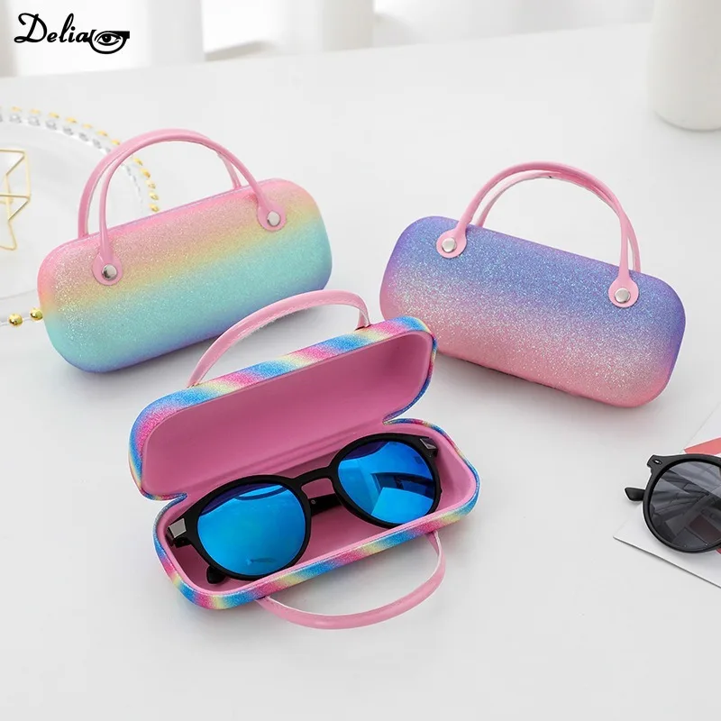 2024 Fashion Women Eye Glasses Case with Handle Cartoon Portable Girls Glasses Bag Sunglass Box Eyewear Bag for Kids Gifts