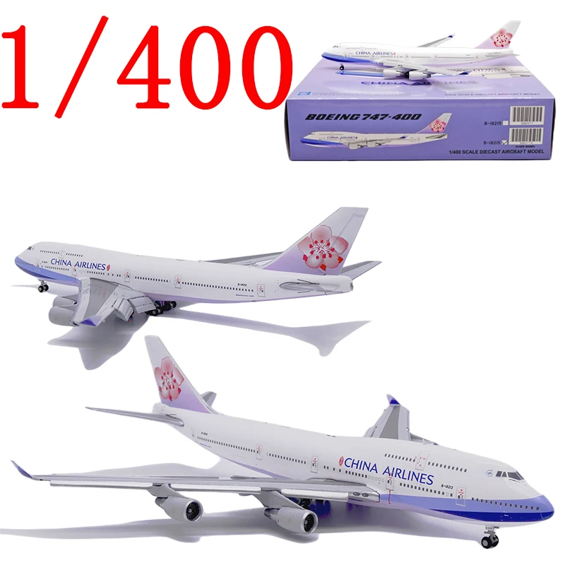 

JC WINGS Diecast 1/400 Scale BOEING Alloy Model Aircraft BOEING B747-400 B-18215 XX4977A Play with Airplane Toy Boy Gift Box