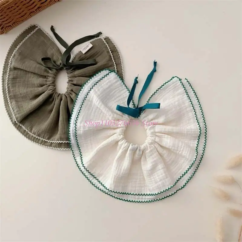 R6FD PAKIET 2PCS BIBS BIBS do nowonarodzonego 4-warstwowego śliniącego się ślinę