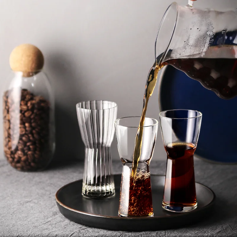 

Handmade Glass Tea Cup Creative Minimalist Japanese Heat Resistant Glass Tea Cups Set Retro Juego De Te Home Teaware