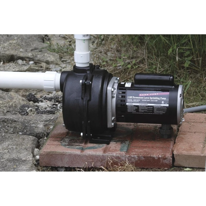 Horsepower, Green WLS200 2 HP Cast Iron High Volume Lawn Sprinkling Pump，home.