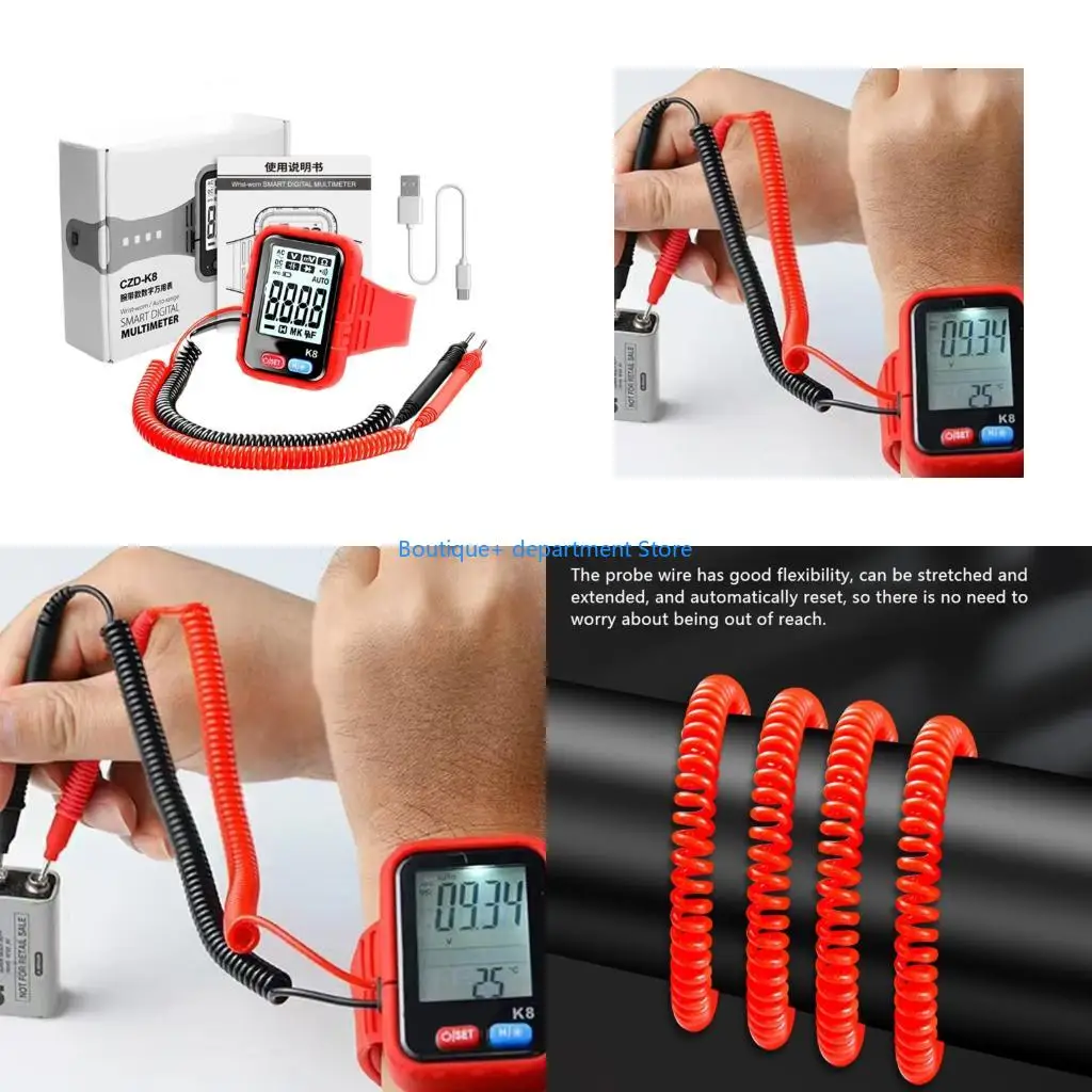 E1PD Digital Multimeter With Transistors Tester Capacitor Analyzers Circuit Debugging