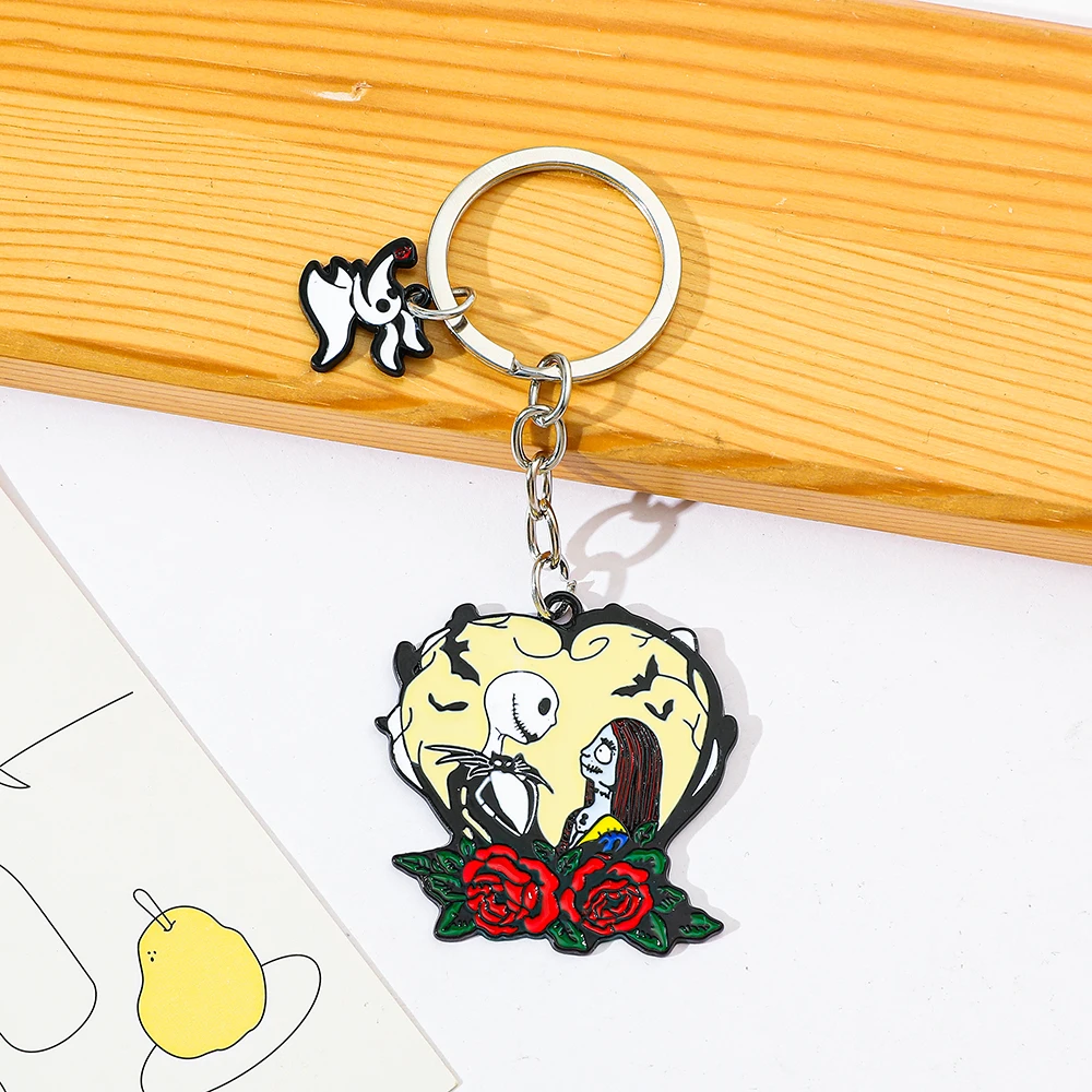 

Брелок Disney Jack Skellington, брелок Кошмар перед Рождеством, подарок на Хэллоуин, школьная сумка