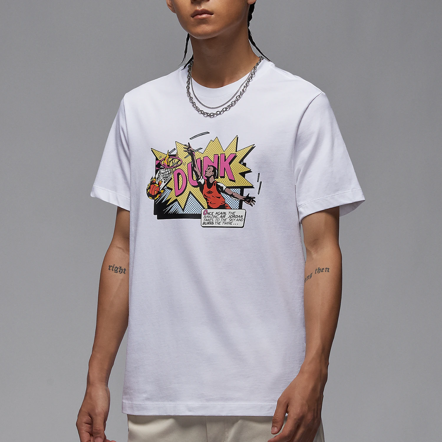 

Оригинальная мужская спортивная повседневная трикотажная футболка Nike JORDAN с короткими рукавами FZ1940-100