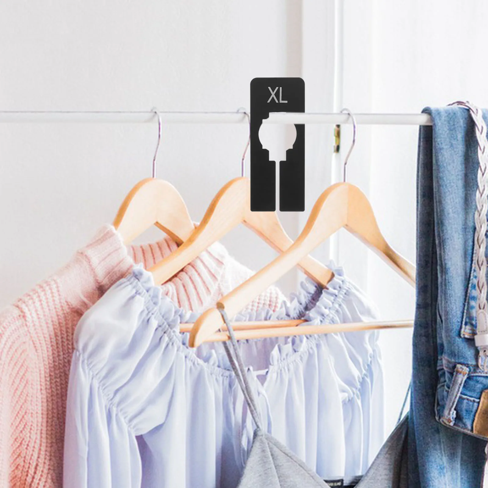 

40Pcs Plastic Clothing Size Dividers Closet Separators Hanger Dividers Clothes Organizers for Closets Closet Organizers