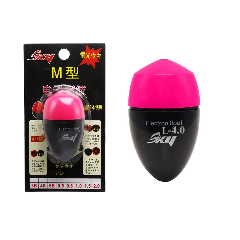 ZYZ عوامة صيد كهربائية بوبر مقاس كبير 4.0 # 5.0 # 6.0 # ABS مقاوم للماء ثقب الصيد البحري تعويم المياه المالحة الصخور الصيد تعويم #6