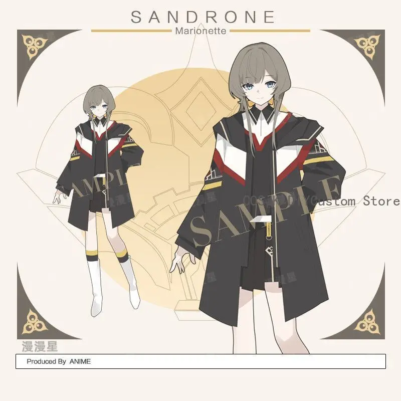 

Game Sandrone Marionette Genshin Impact Autumn Fashion Unisex Casual Wind Coat Hoodie Tops Skirt Suit Jackets Cosplay Costume