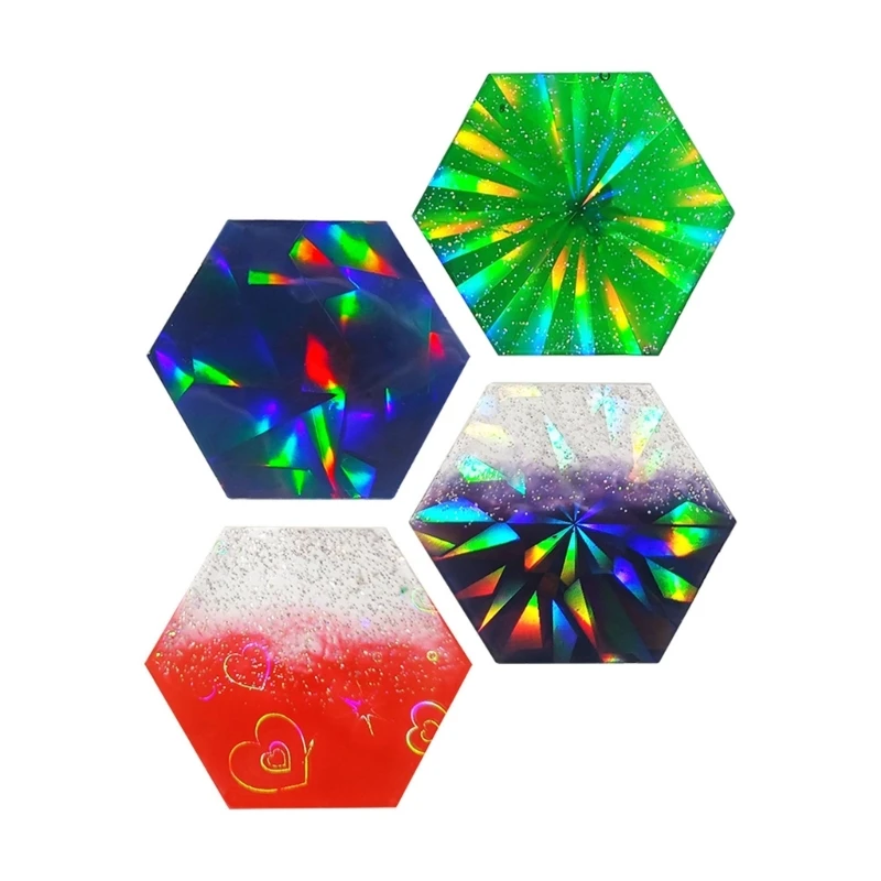 Hexagon Phone Grip Epoxy Resin Mold Silicone Phone Socket Hexagon Resin Molds Holographic-Phone Holder Molds Craft Dropship